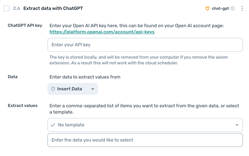 axiom.ai adding the ChatGPT step