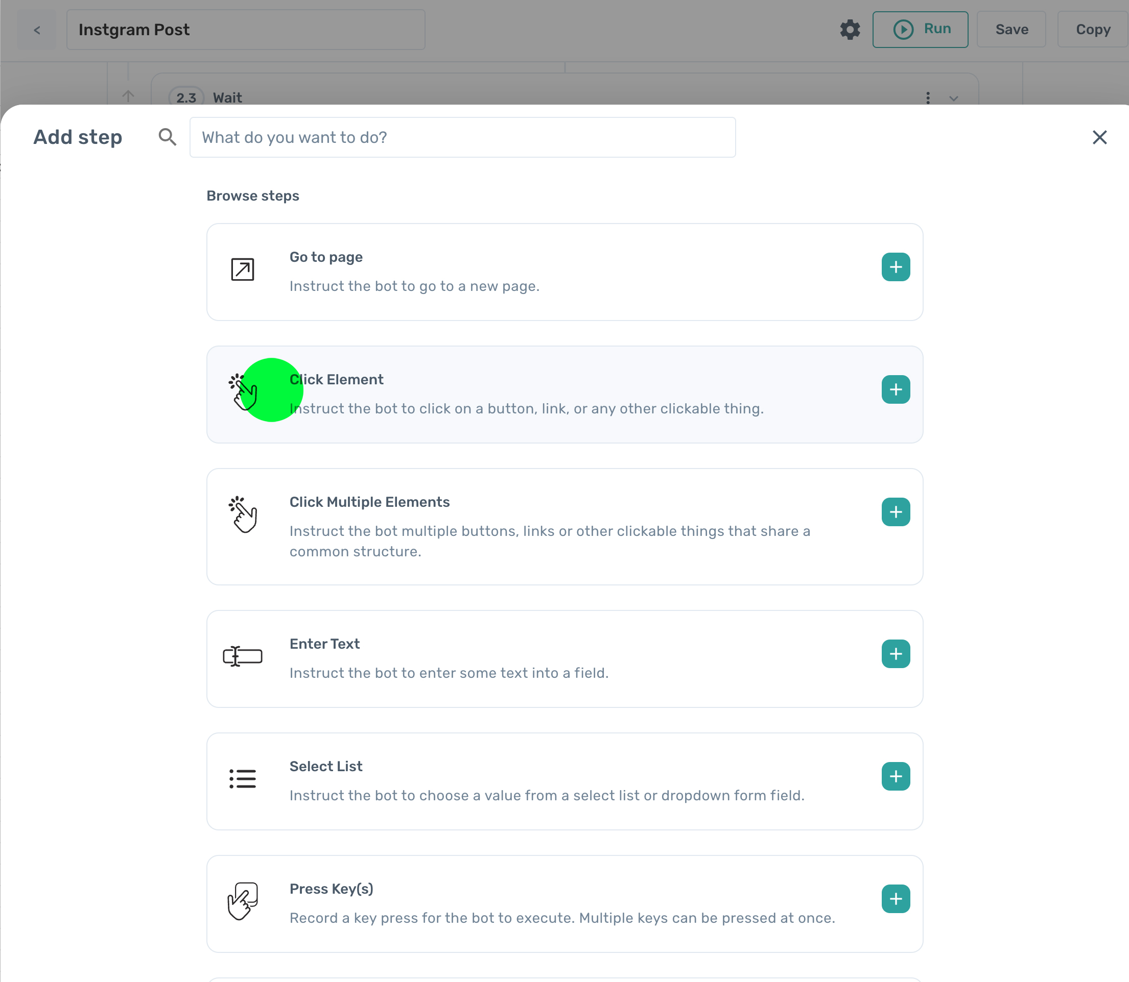 automate clicks with axiom.ai