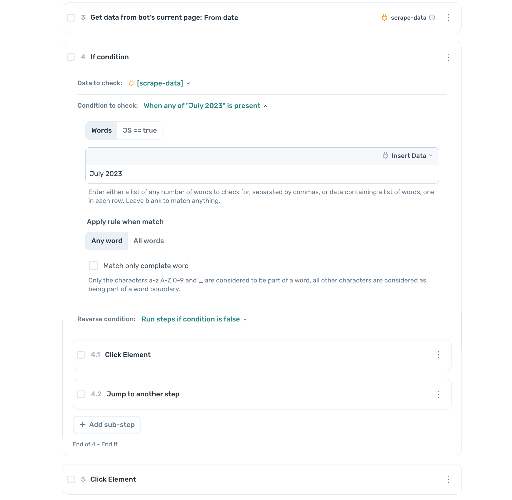 axiom.ai amazon date picker design pattern