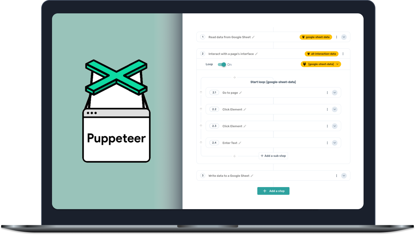 Axiom.ai scraping sites without code using Puppeteer