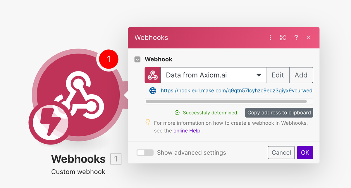 Successfully determined data format in Make