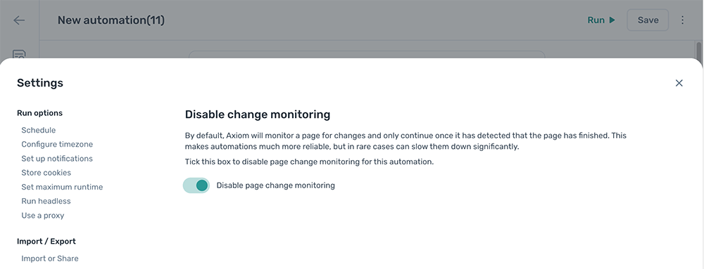 monitor page load axiom.ai