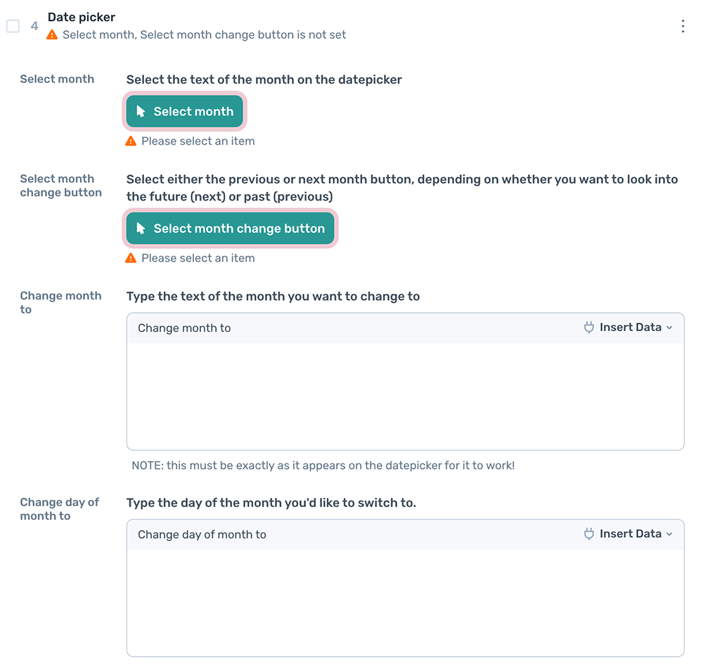 New automate datepickers step - axiom.ai